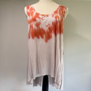 FREE PEOPLE We The Free Cruz Washed Tie Dye Cape Tank